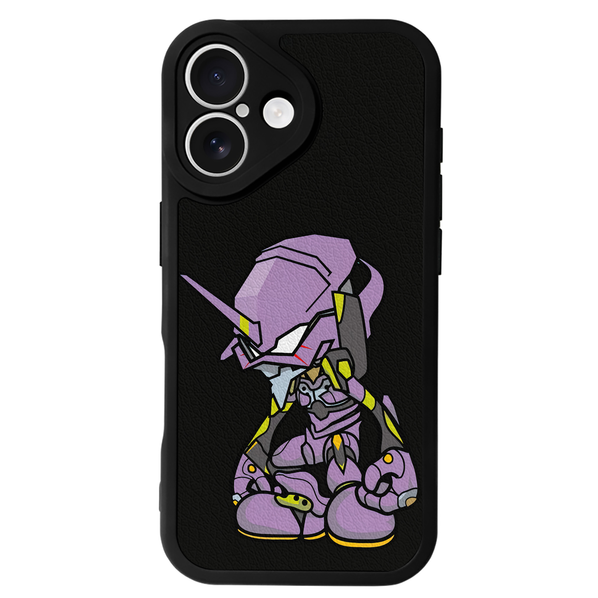 （画像用） EVA 新世紀エヴァンゲリオン 【iPhone 16シリーズ対応】シリコンスマホケース（レザー調） 材質：シリコン